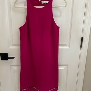 Trina Turk Bright Fuchsia Sleeveless Shift Dress